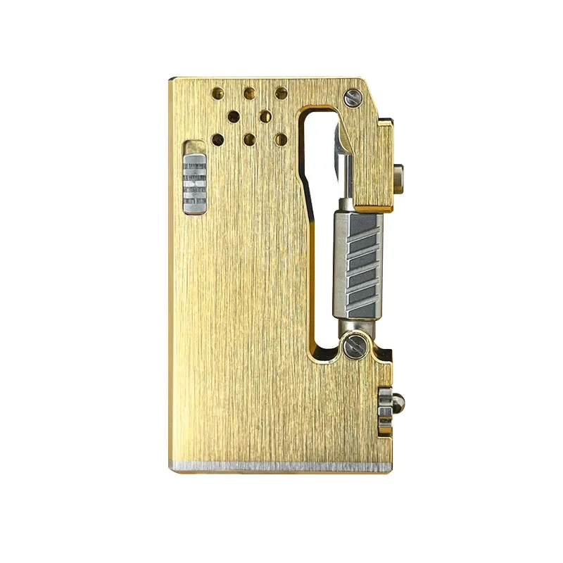 New Dragon Tooth Scimitar Brass Lighter Retro Creative One-click Ejection Ignition Manual Mechanical Lighter