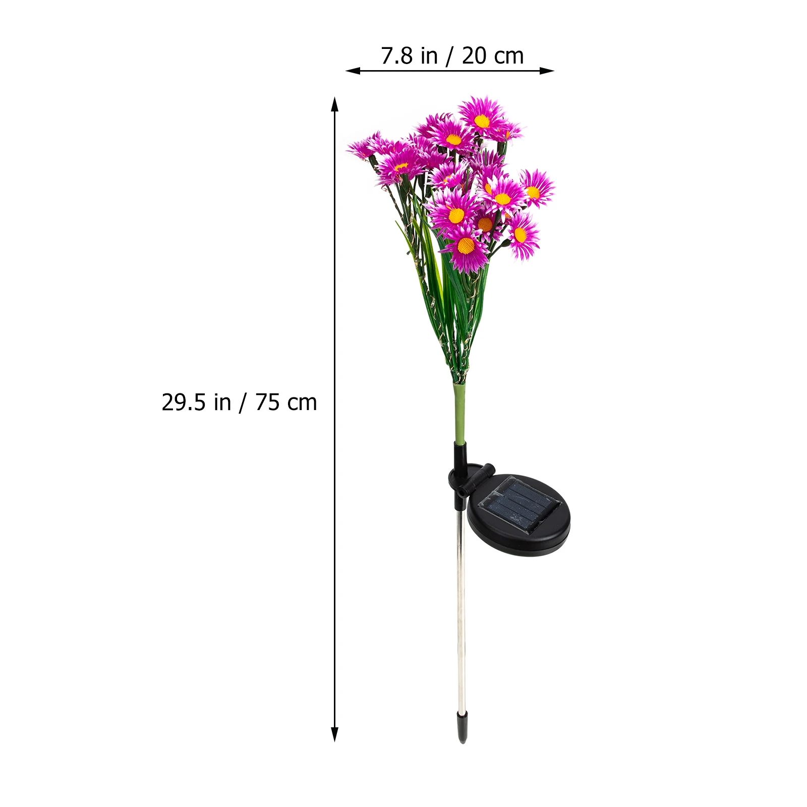 مصباح LED ممتاز للطاقة الشمسية على شكل زهرة فريدة من نوعها لإضاءة وديكور شرفة ساحة الحديقة