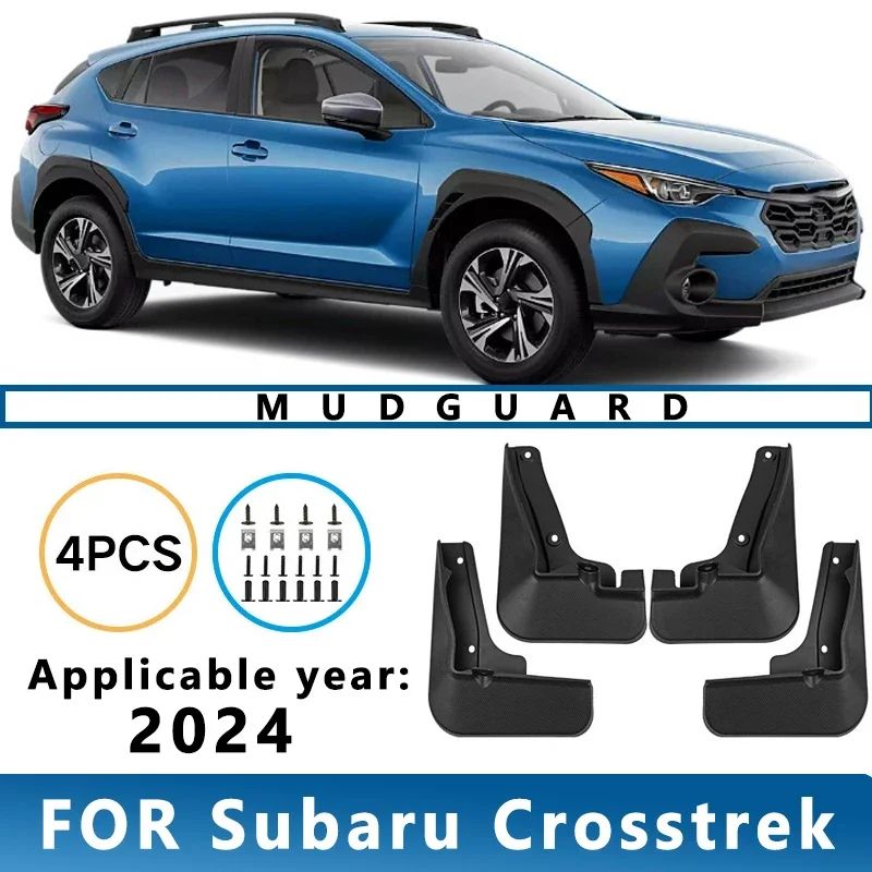 

Mud Flaps Fit for Subaru Crosstrek 2024 Mudguards Tire Fenders Splash Proof Accessories Wheel Guards 4ps