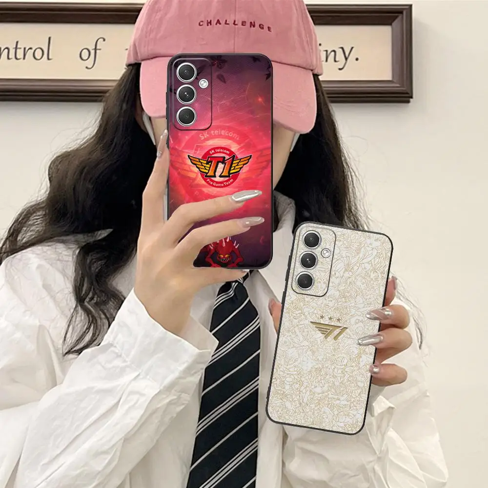 Чехол для мобильного телефона eSport SKT T1 из матового ТПУ для Samsung Galaxy S26 S25 S24 S23 S22 S21 S20 Note20 Plus FE Ultra, разноцветный