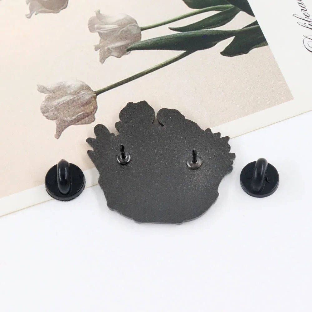 Kawaii Elf Badge Cute Tadpole Brooch Video Game Peripheral Enamel Pin Fun Jewelry Two-Dimensional Gift