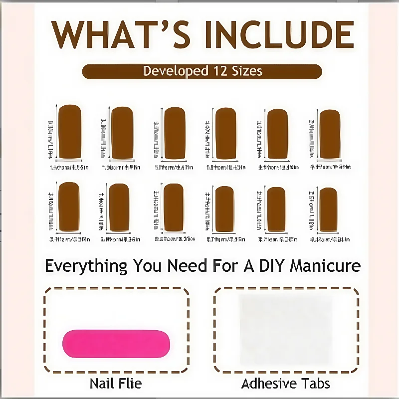 10 Stück künstliche Nägel, dunkel, süß und nebliger Stil, Schmerznägel, Anime-inspirierte Press-On-Nagelspitzen, perfektes Geschenk für Mädchen und Freunde