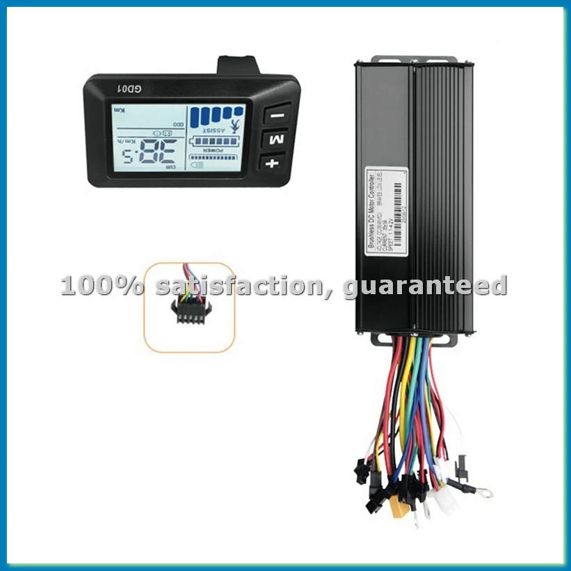

36V 48V 52V 35A 1500W Brushless Motor Controller+GD01 LCD Kit for Electric Mountain Bike Scooter Modification-ABRM