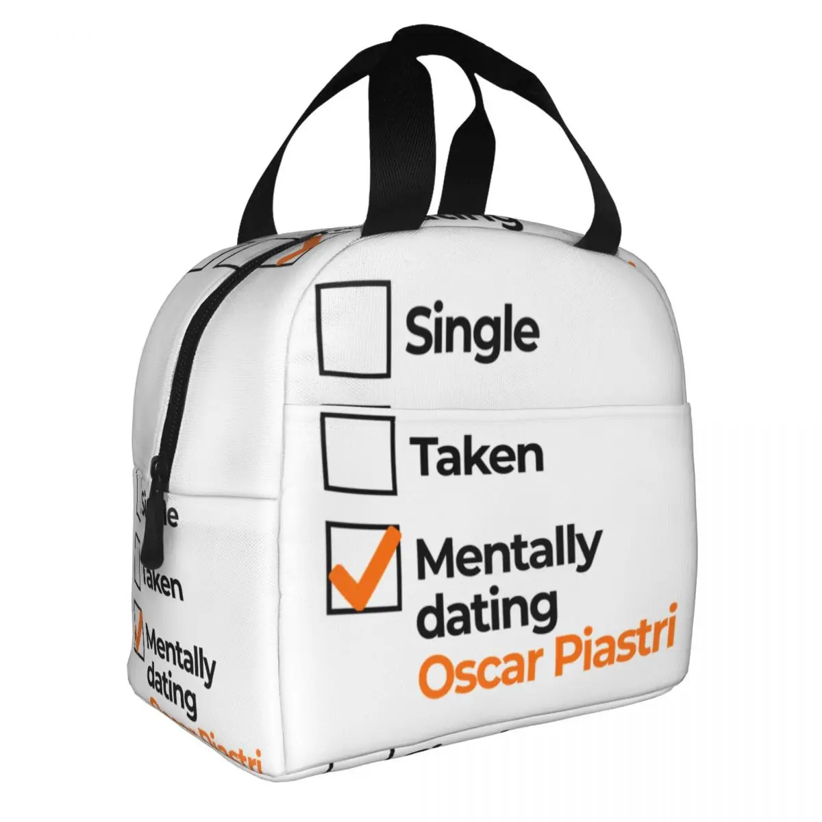 Oscar Australian Racing Driver Piastri Insulated Lunch Bag for Women Portable Thermal Cooler Bento Box office Work School
