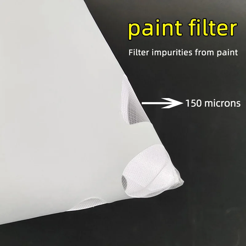 Paint Filter Funnel Paper Filter Disposable Paint Filter Cone Nylon Paper Funnel 100 Mesh