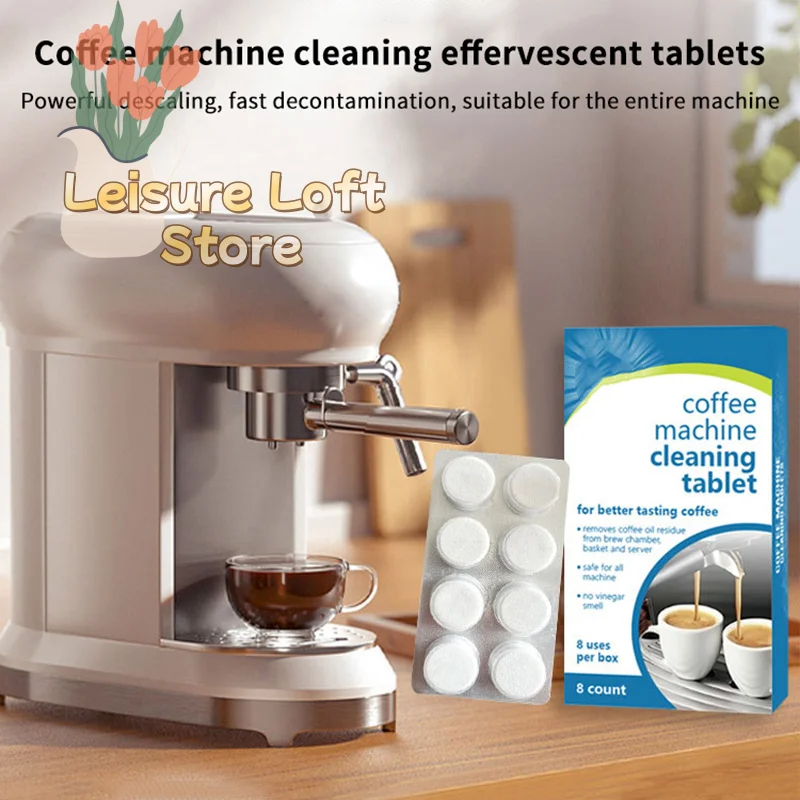 Espresso Machine Cleaning Tablets – 3-in-1 Descaling, Backflush & Oil Remover for Professional & Home Coffee Makers