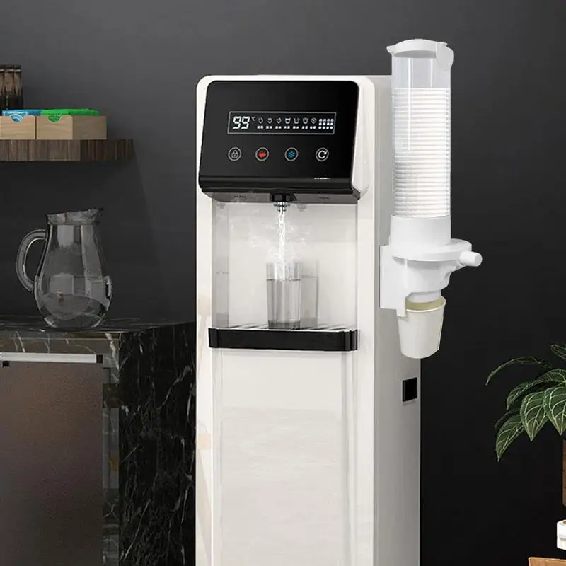 Dustproof Paper Cup Dispenser Wall-Mounted Water Dispenser Cup Holder Cup Container Paper Cup Frame Water Cooler Cup Holder