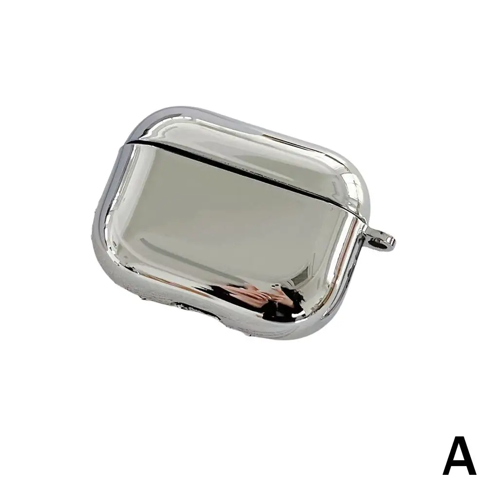 Electroplate Earphone For 4 Simple Protective Cover Silver Metal Headphone Plastic Protective U3u8 image 3