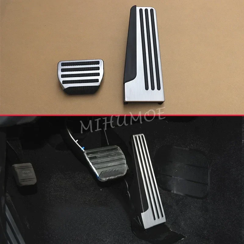 Stainless Steel Car Gas Brake Pedal Pads Cover For Infiniti Q50 Q70 QX50 QX70 2014 2015 2016 2017 Pedals Parts Accessories