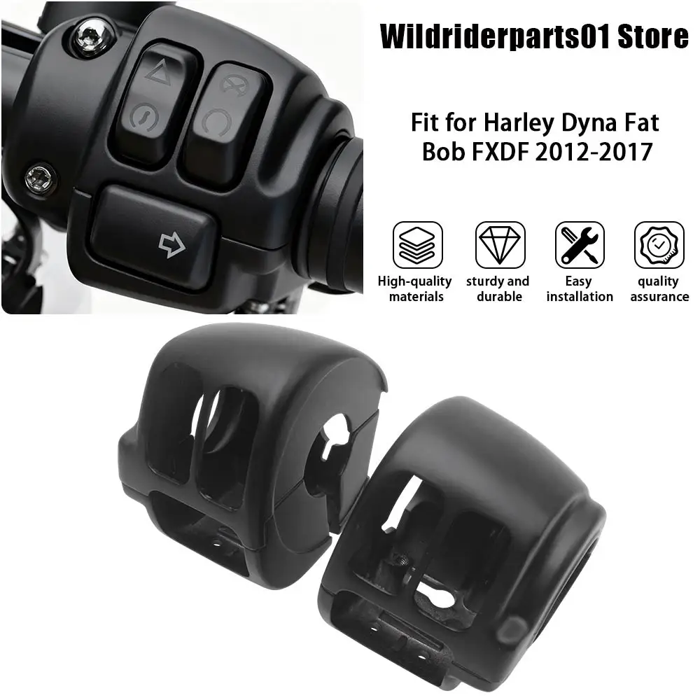 

Аксессуары для мотоциклов, корпус переключателя управления на руле, комплект чехлов из алюминия, подходит для Harley Softail Fat Bob 114 FXFBS 2018-2023
