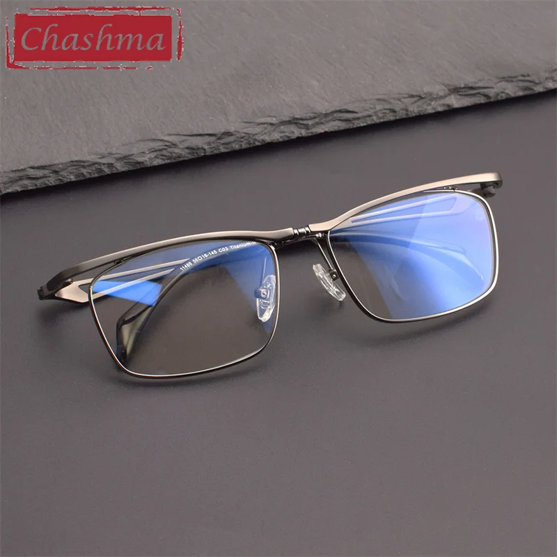 Chashma Pure Titanium Prescription Glasses Rotating Frame Men Top Quality Eyewear Light Weight Optical Brand Designer Eyeglasses