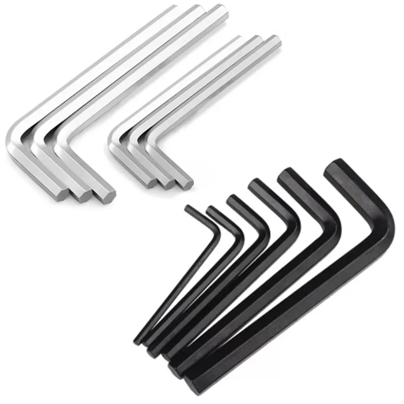 1pcs L Shaped Hex Hexagon Key Allen Wrench 0.7mm 0.9mm 1.5mm 2mm 2.5mm 3mm 4mm 5mm 6mm 8mm Carbon Steel Allen Key