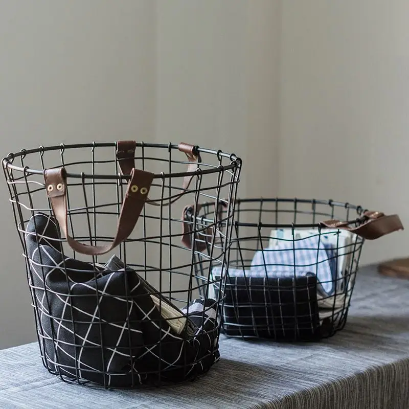 

Bed & Breakfast Dirty Clothes Storage Basket Iron Vintage Dirty Clothes Storage Basket Laundry Basket Toy Bucket Clothes Basket