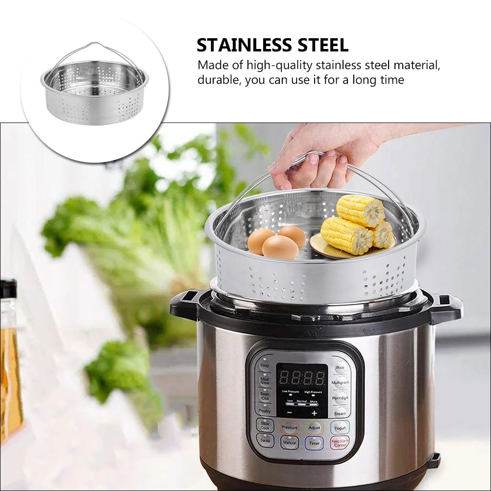 Portable Steamer Tamales Basket Dumpling Practical 304 Stainless Steel Multi-functional for Home Compartment