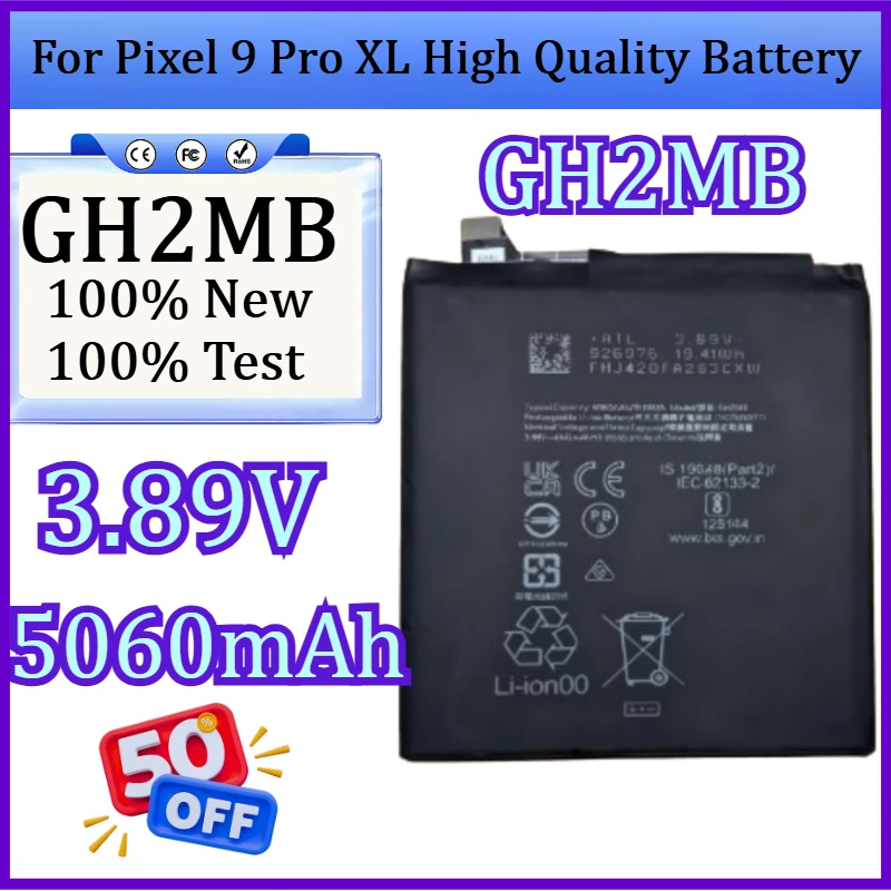 

New GH2MB 3.89V 5060mAh Replacement Mobile Phone Battery for Pixel 9 Pro XL High Quality Battery