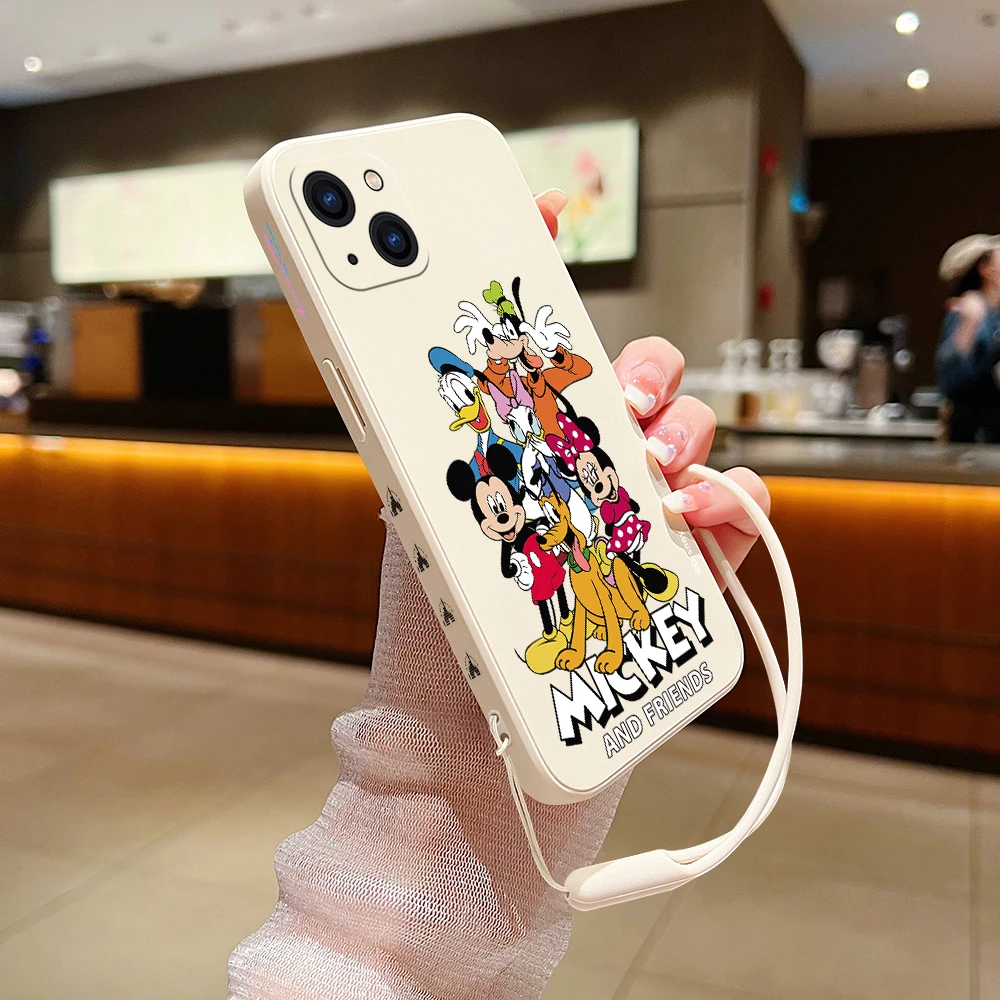 Family Cute Mickey Minnie Phone Case For Huawei P50 P40 P30 P20 Nova 10SE 9 9SE Mate 40 30 20 Pro Lite P Smart 2021 Y7A Cover