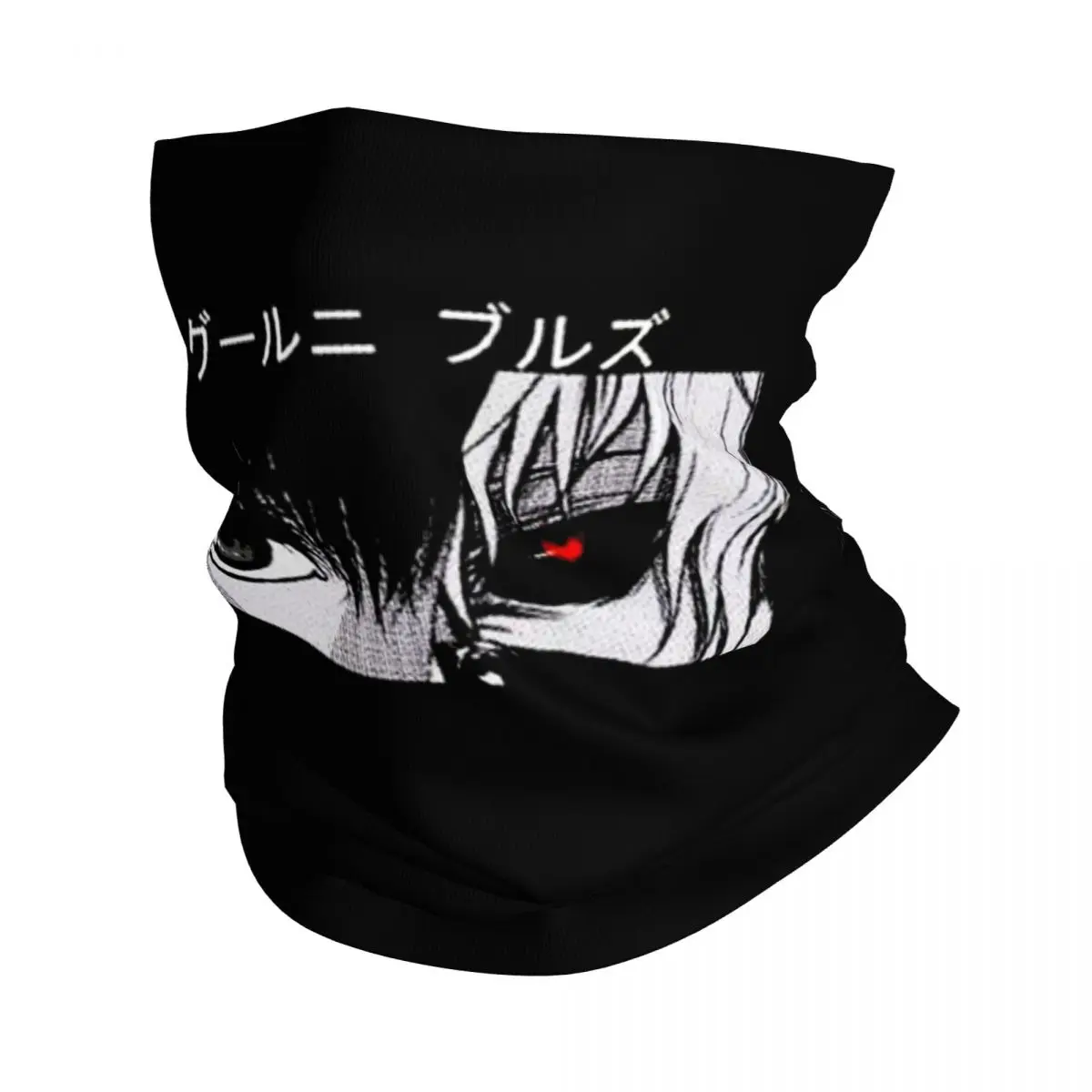 Kaneki Ken Bandana Neck Gaiter Tokyo Ghoul Blood Balaclavas Face Scarf Multi-use Headwear Outdoor Sports for Men Women Adult