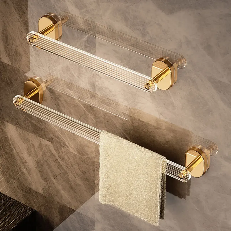 Bathroom slipper rack Non perforated wall mounted storage rack Store acrylic towel rack behind the toilet door