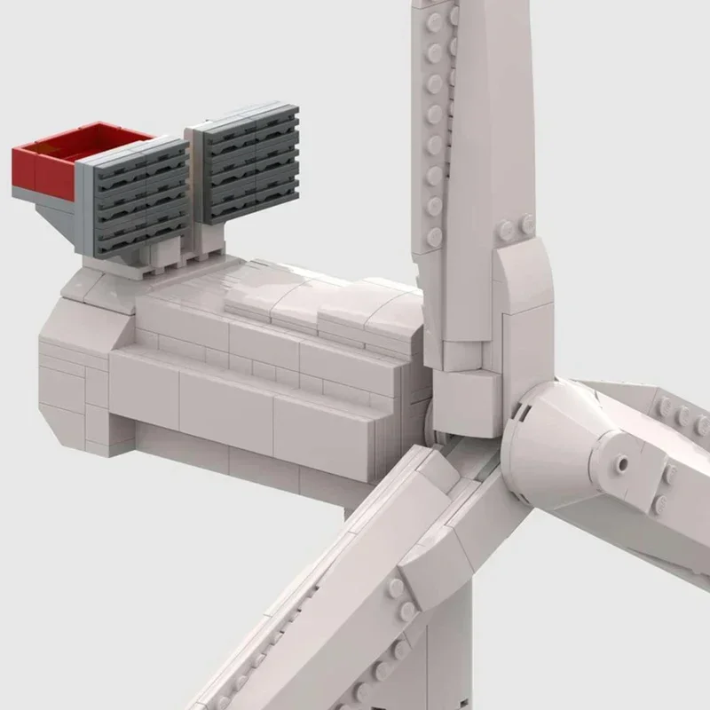 City Street View Modello Moc Mattoni da costruzione Tecnologia di turbina eolica galleggiante Blocchi modulari Regalo Giocattoli di Natale Set fai da te Assemblaggio