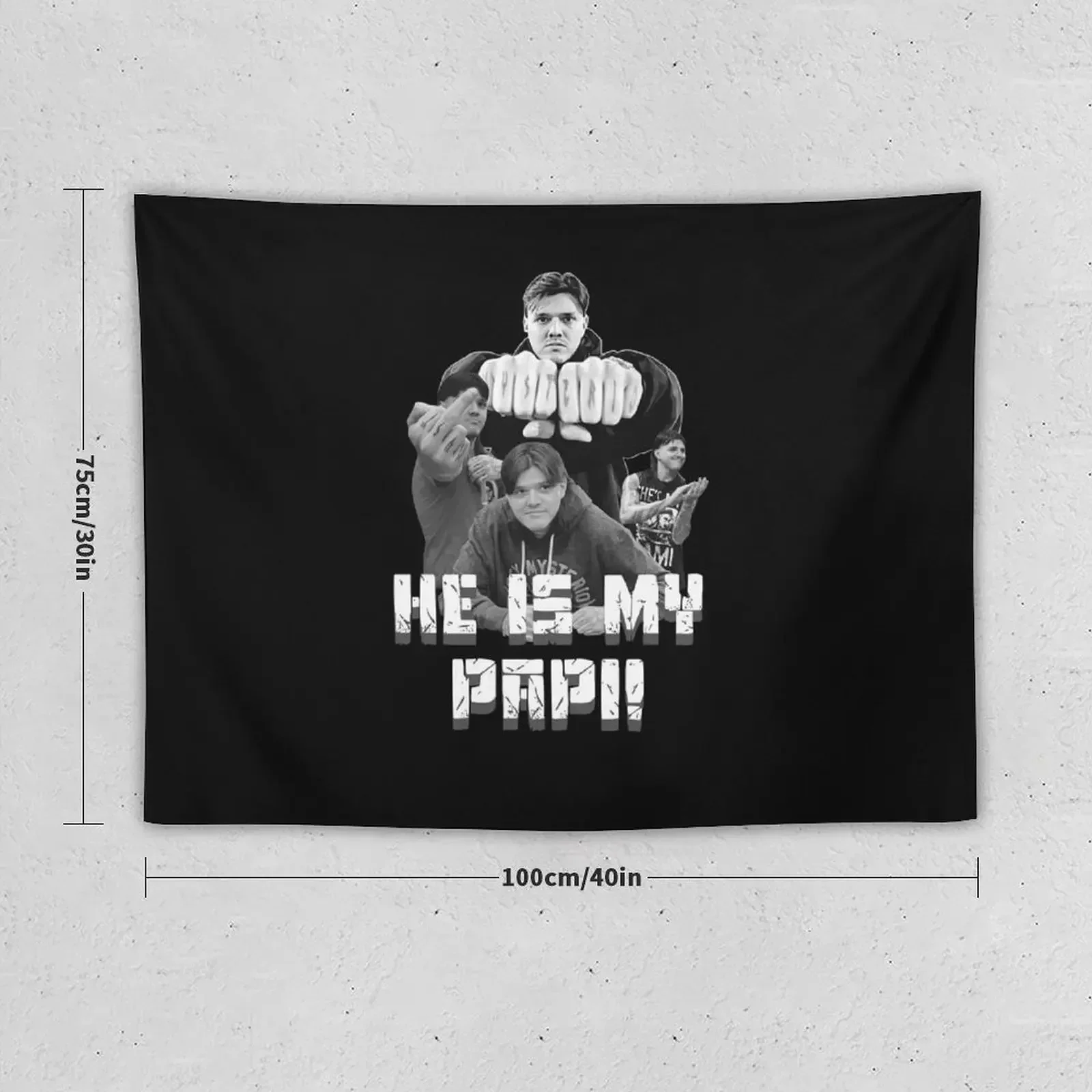 He is my Papi! - Dominik Mysterio Tapestry Wall Carpet Anime Decor Things To Decorate The Room Tapestry