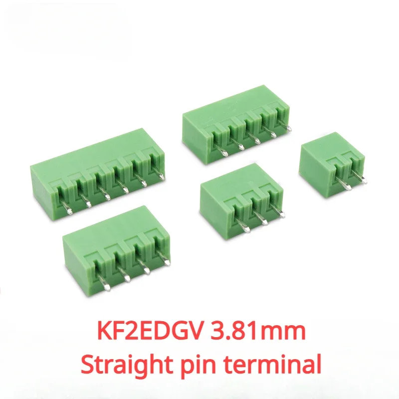 Straight pin socket KF2EDGV spacing 3.81MM 2P 3P 4P 5P 6P suitable for KF2EDGK plug