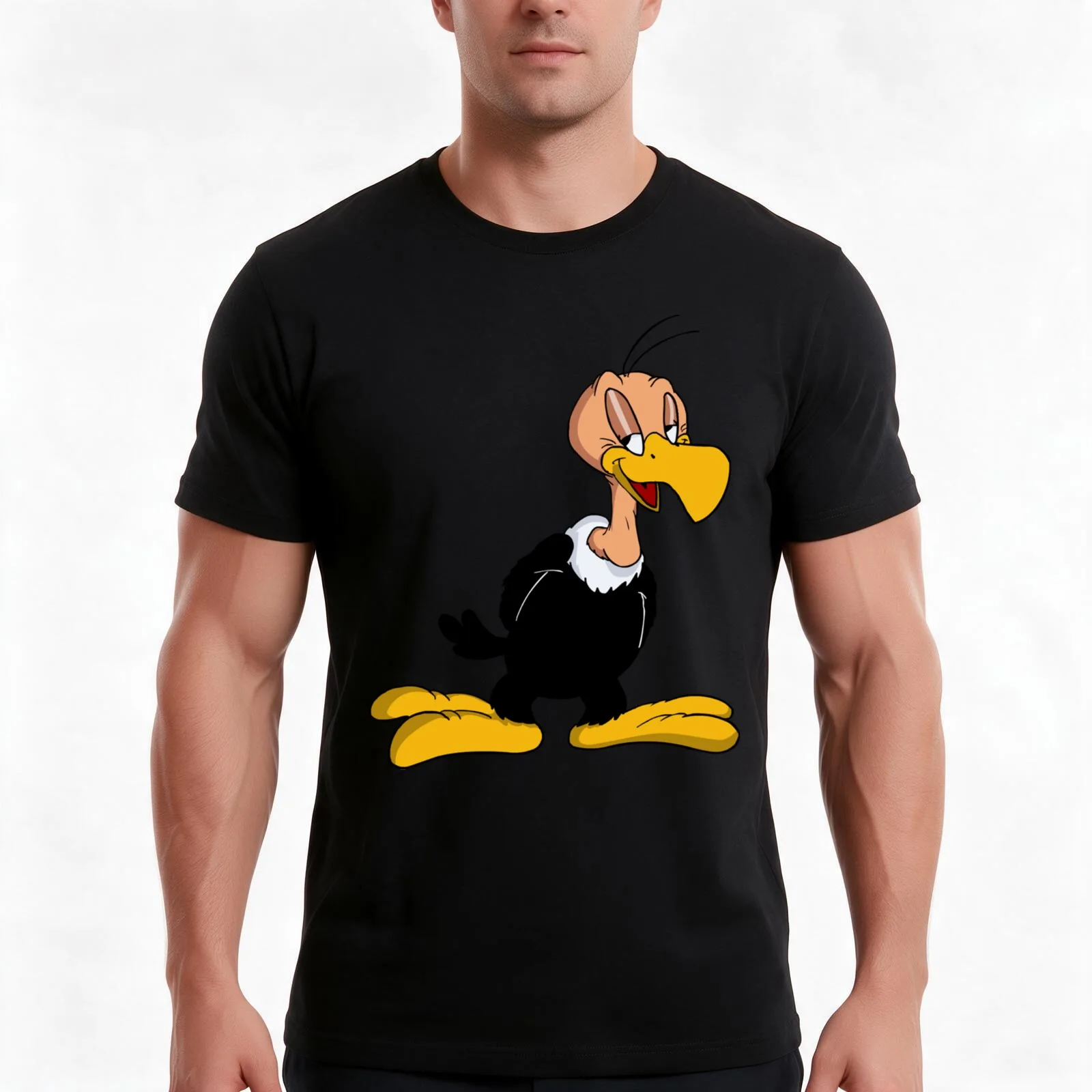 Beaky T-Shirt Summer Casual Cotton Tee Oversized Streetwear Tops Vintage Graphic Print Loose Fit Short Sleeve 100% Cotton