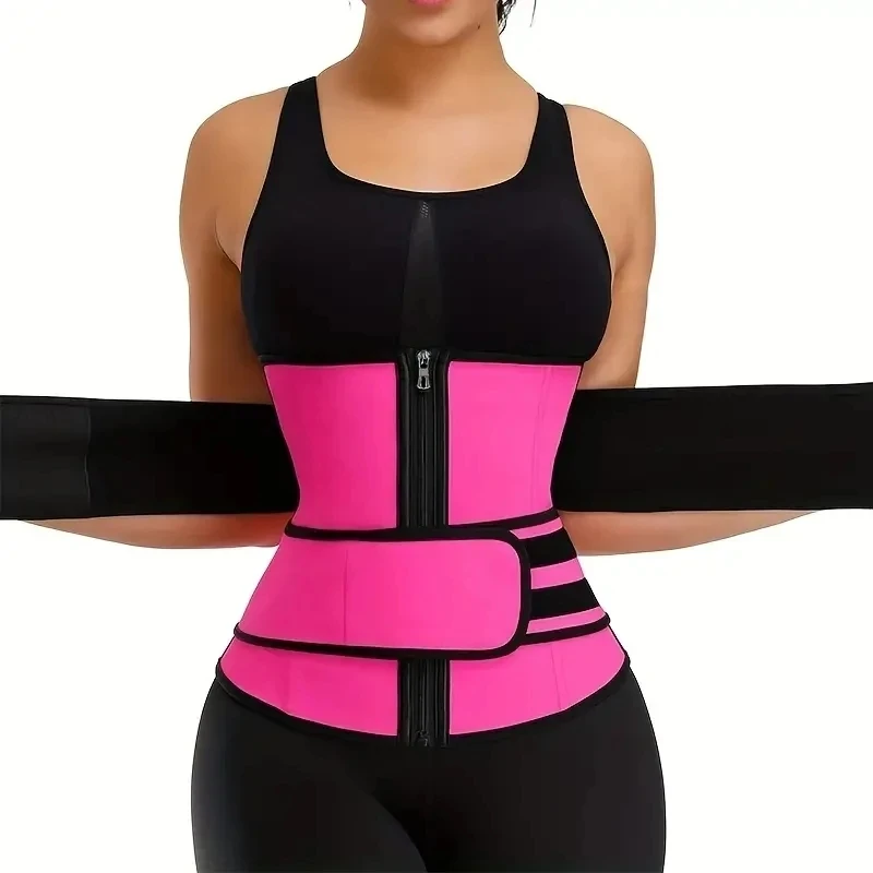 Women Waist Trainer Corset Belt Trimmer Sweat Belt Waist Slimming Weight Loss Shapewear Adjustable Belt