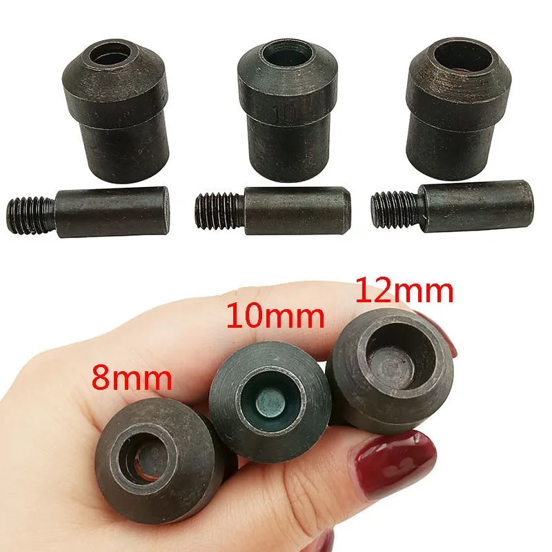 Fastener Buttons Installation Tools For Leathercraft Double Cap Rivets Mold For Hand Press Machine  Double Side Ram Dies