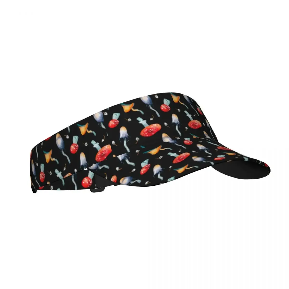 Summer Air Sun Hat Toadstool And Fly Agaric Visor UV Protection Sports Tennis  Running Sunscreen Cap