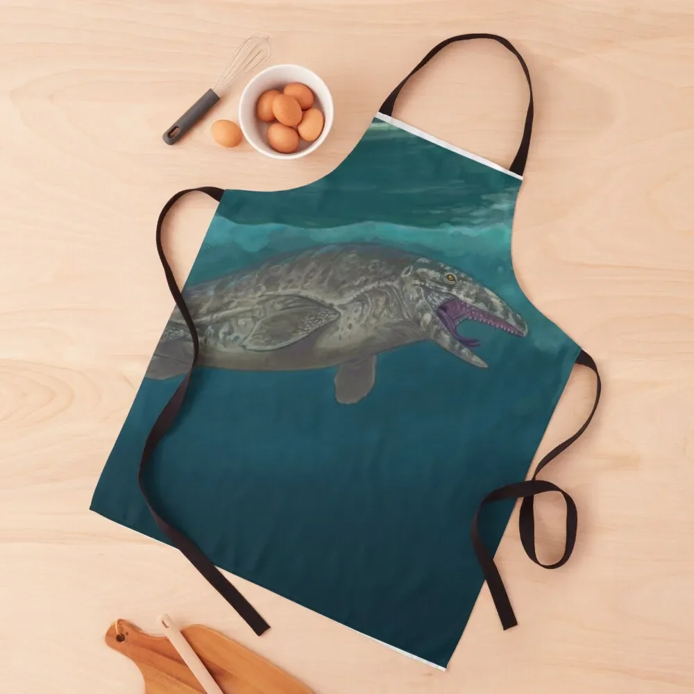 

Mosasaurus hoffmanni Apron work ladies Korean Kitchen Supplies For Girl Apron