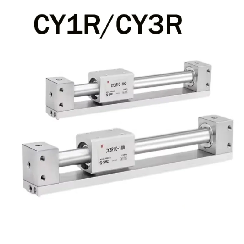 

CY1R CY3R SMC Magnetically Coupled Rodless Cylinder Direct Mount Type CY1R6 CY1R10 CY1R15 CY1R20 CY1R25 CY1R32