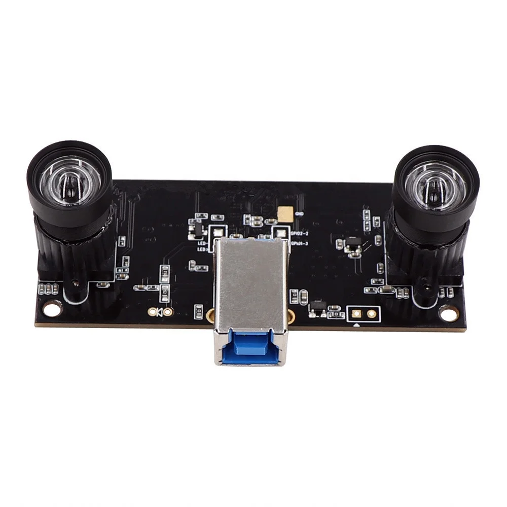 Dual Lens Mini USB3.0 Camera Module Synchronization 1.3MP OTG UVC 3D VR Stereo Webcam Camera