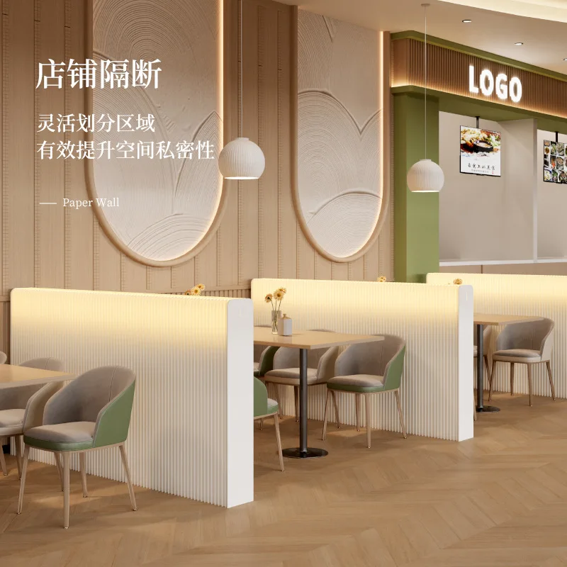 Cross-border Paper Screen Partition Office Commercial Place Occlusion Partition Wall Luminous Storage Material No Punching Baffl