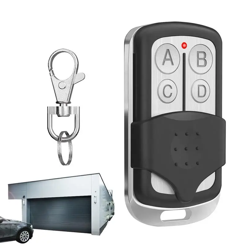 433MHz Remote Control Universals Automatic Car Garage Door Gate Cloning Wireless Remote Control Key Fob with Sliding Cover