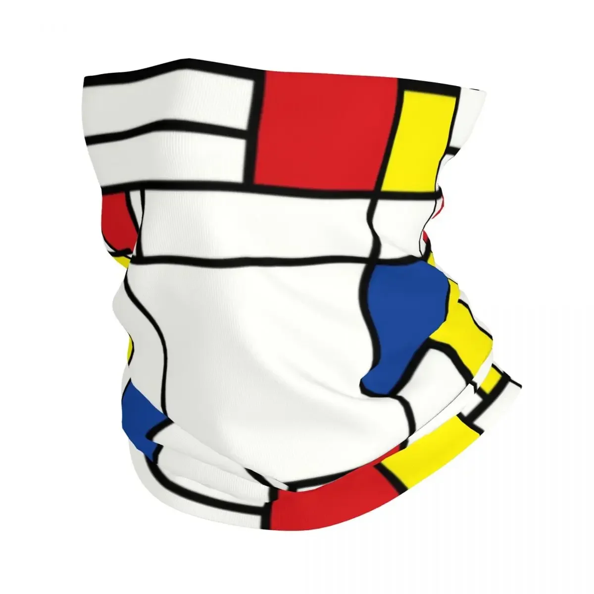 Piet Mondrian Minimalist De Stijl Bandana Neck Gaiter UV Protection Face Scarf Cover Men Women Headwear Tube Balaclava