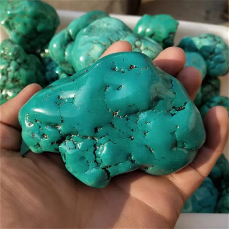 200g Natural Crystal Turquoise Raw Stone Energy Healing Crystal Specimens