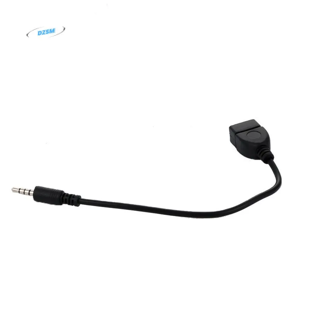 

Black 12V Cord USB 2.0 Female Aux Plug Cable Audio Adapters 3.5mm To USB 2.0 AUX Extension for Car MP3