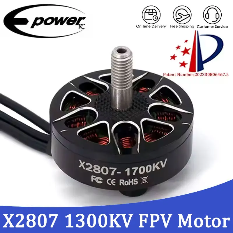 

E-POWERRC 4 шт. X2807 1300KV Радиоуправляемые двигатели 1500KV 1700KV 2-6S Подшипниковый вал Дрон дальнего действия FPV Многороторные детали бесщеточного двигателя