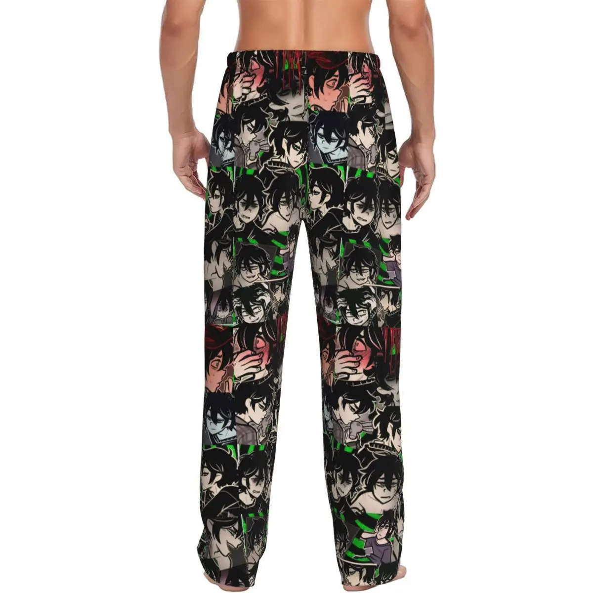 مخصص الرجال نعش اندي و ليلي بيجامة السراويل المطبوعة أندرو ملابس النوم قيعان مع جيوب #3