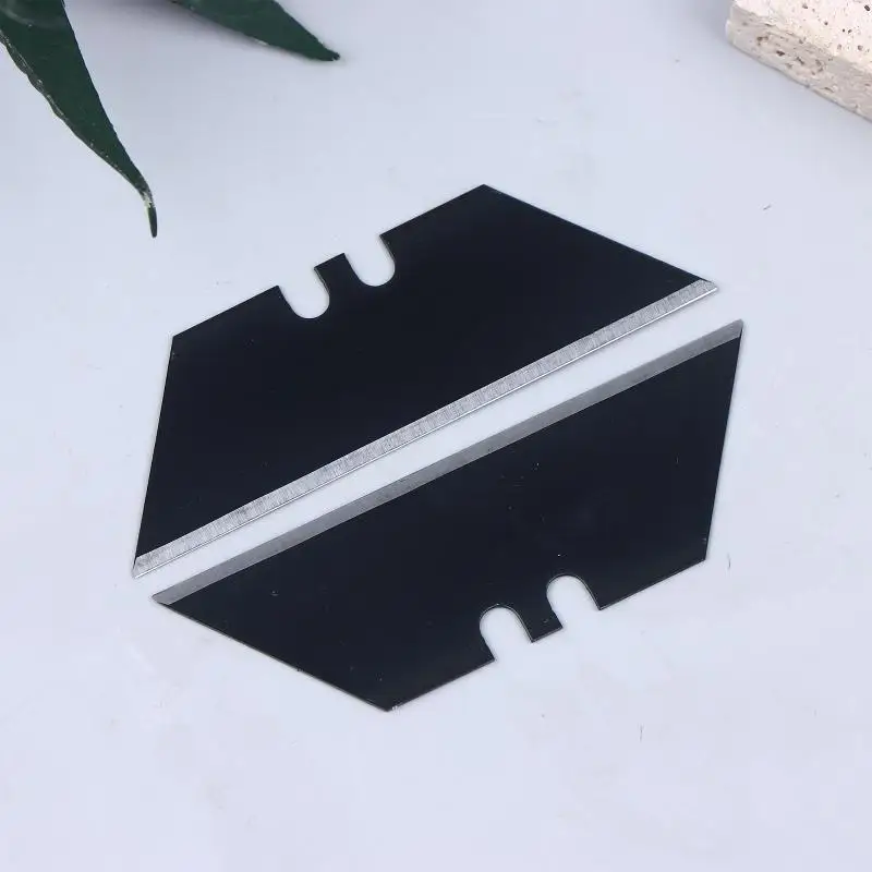10/30PCS Black T-type Special Replacement Knife Blades Steel Material Utility Knife Trapezoid Blade DIY Art Craft Cutter Tool view 3