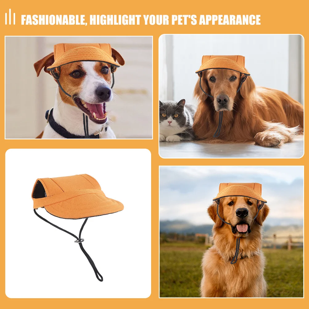 

Pet Baseball Hat for Small Medium Dogs Xl Canvas Puppy Summer Sun Cap Stylish Outdoor Sun Protection Dog Hat for Walking