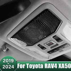 Car Front Reading Light Cover Audio Tweeter Speaker Frame Trim For Toyota RAV4 XA50 2019 2020 2021 2022 2023 2024 RAV 4 Hybrid