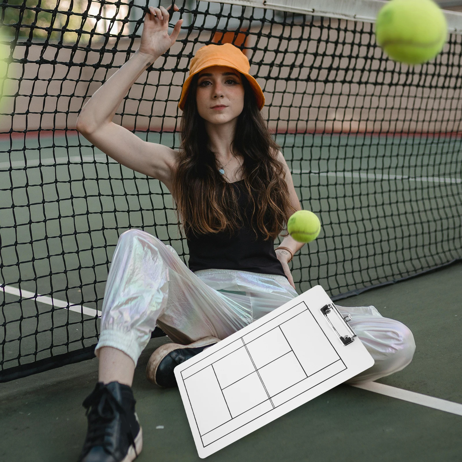 

Tactical Board Coaches Erasable PVC Tennis Hockey Strategy Dry Write Competition Tennis Coaching Board Supplies