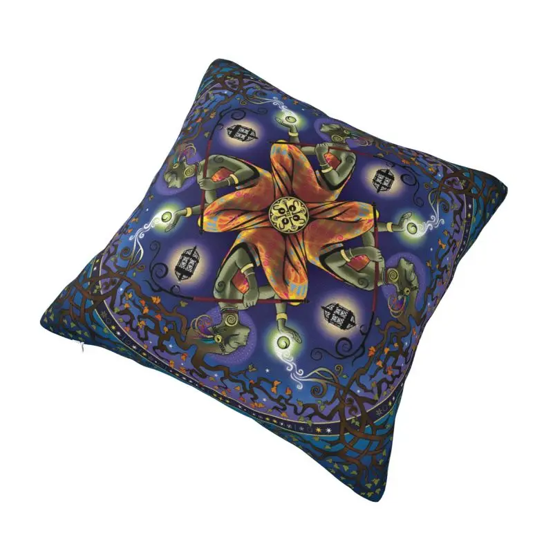 Custom Potential Mandala Art Nordic Throw Pillow Covers Buddhism Aum Yoga Meditation Sofa Cushion