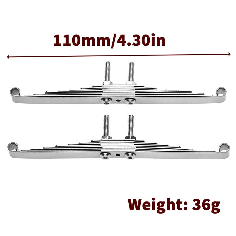 2pcs Metal Suspension Spring Plate Front Rear Leaf Spring Hanger for 1/14 Tamiya RC Dump Truck SCANIA 770S VOLVO BENZ LESU Car