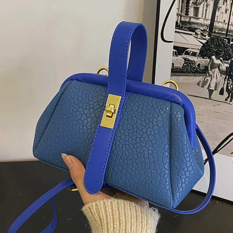 Brand Women Evening Clutch Blue White Crossbody Bags Shoulder Bag With Short Handle 2023 Luxury Designer Female Small Handbag