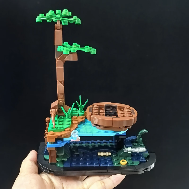 Kreatywne Klocki Konstrukcyjne Władca Pierścieni Smeagol i Deagol Scena Filmowa Zestaw Klocków Zabawki Prezent Świąteczny Dla Dzieci i Dorosłych