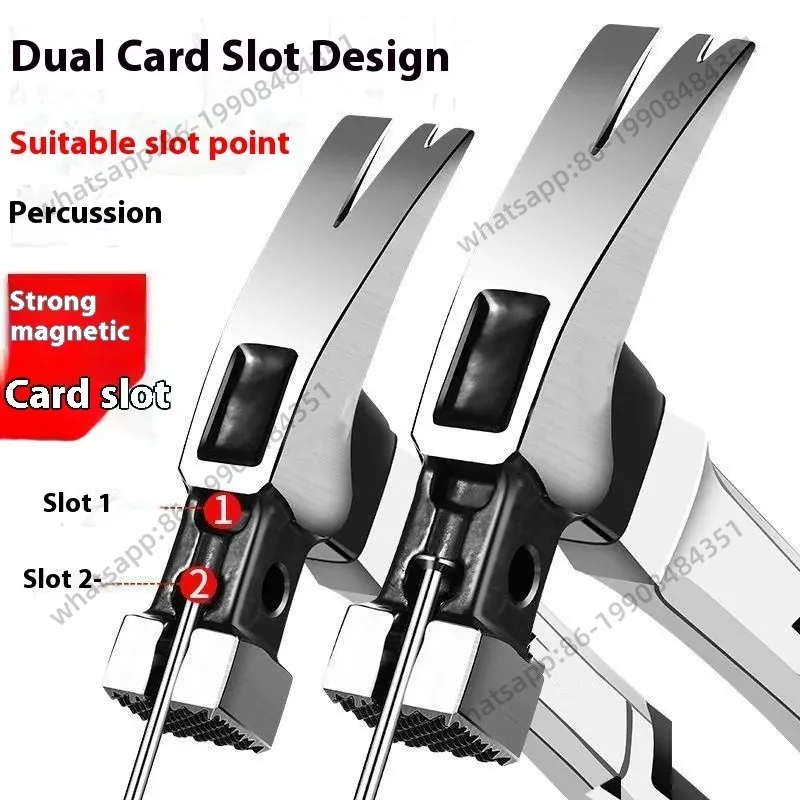 

Молоток из овечьего рога для деревообработки и декора, с сильным магнитом, для подъема и выдергивания гвоздей, ручной инструмент, противоскользящий, для домашнего использования