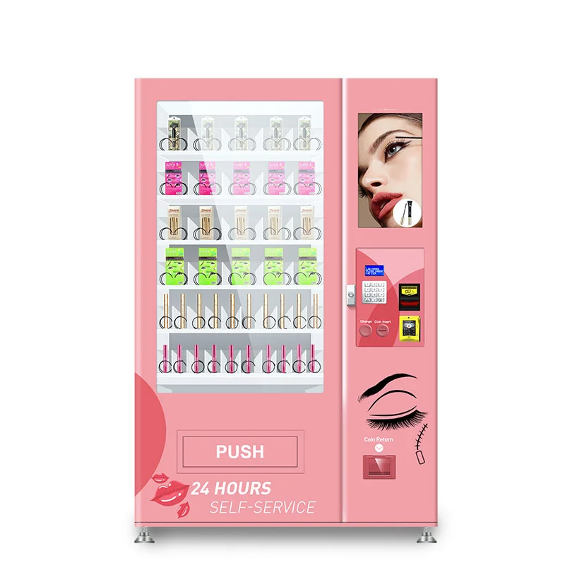 2025 Custom Hair Cosmetics Vending Machines for Sale Facial Masks Lipstick Makeup Gumball Combo Vending Machine