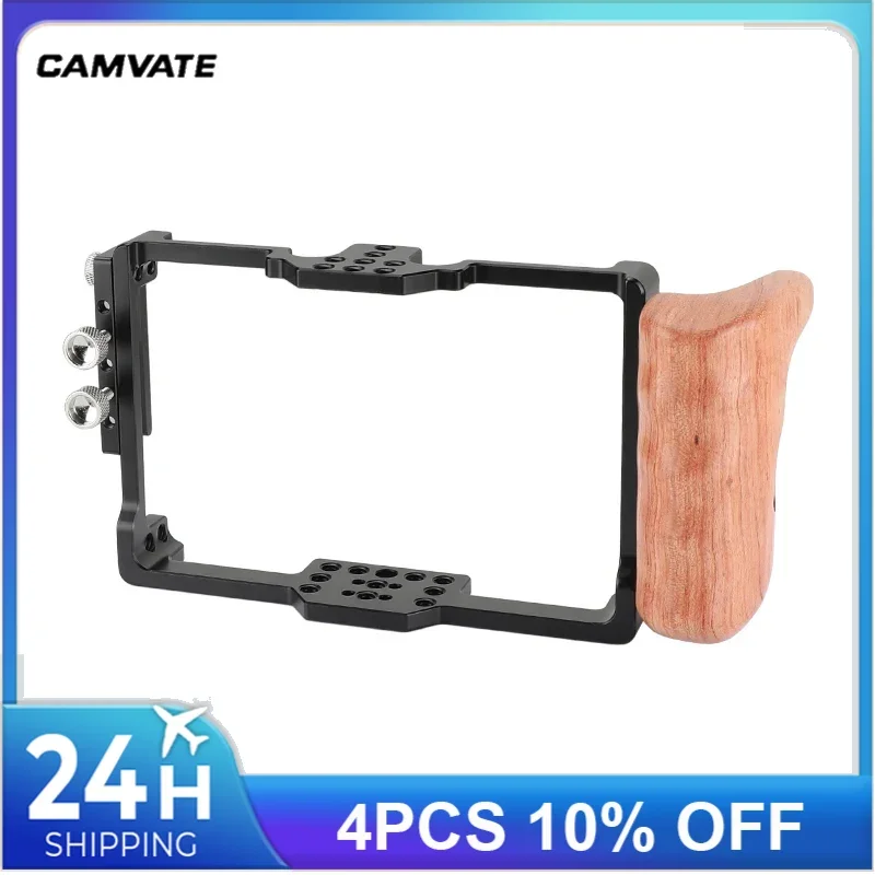 Camvate feel world ft6 fr6 5,5 Zoll Monitor käfig Schutz panzerung exklusive Verwendung mit Holz handgriff für die linke Seite